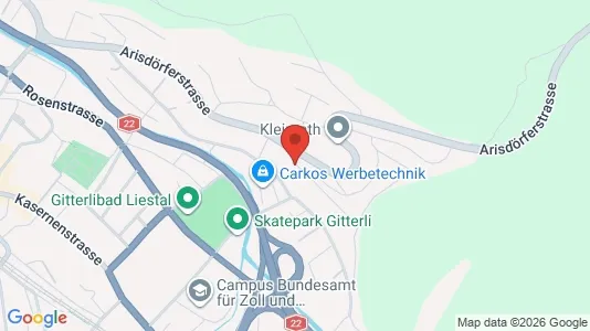 Apartments for rent i Liestal - kort over placeringen