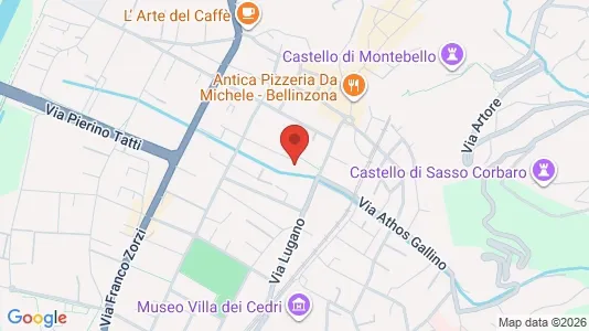 Apartments for rent i Bellinzona - kort over placeringen