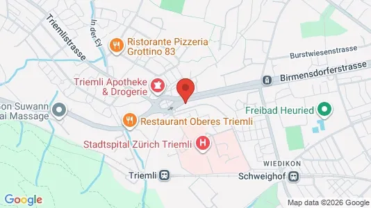 Apartments for rent i Zürich District 3 - Wiedikon - kort over placeringen