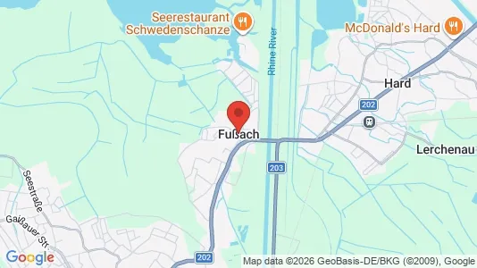 Apartments for rent i Fußach - kort over placeringen