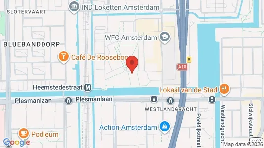 Apartments for rent i Amsterdam Slotervaart - kort over placeringen