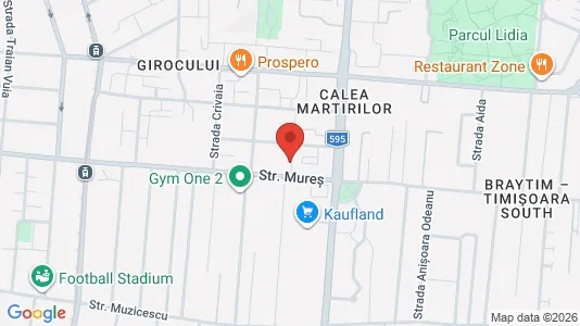Apartments for rent i Timişoara - kort over placeringen