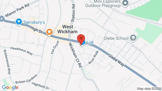 Apartments for rent i West Wickham - Kent - kort over placeringen
