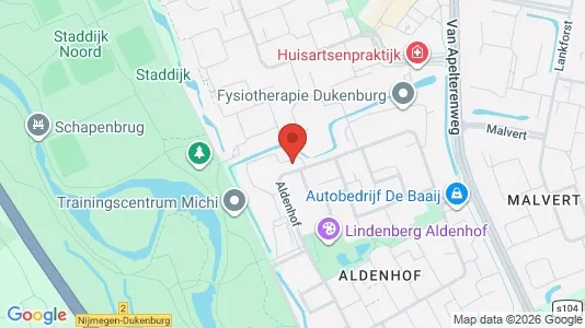 Apartments for rent i Nijmegen - kort over placeringen
