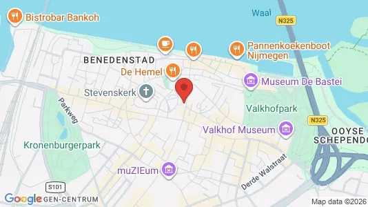 Rooms for rent i Nijmegen - kort over placeringen