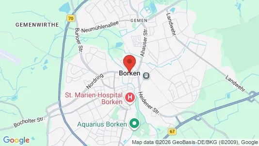 Houses for rent i Borken - kort over placeringen