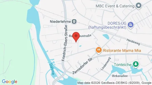 Apartments for rent i Dahme-Spreewald - kort over placeringen