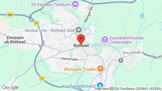 Apartments for rent i Rottweil - kort over placeringen