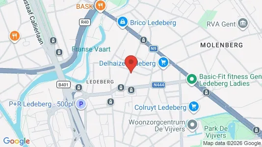 Apartments for rent i Stad Gent - kort over placeringen