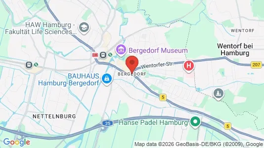 Apartments for rent i Hamburg Bergedorf - kort over placeringen