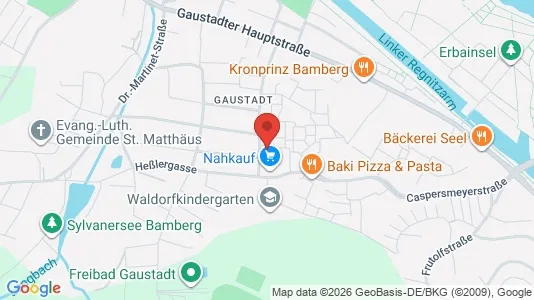 Apartments for rent i Bamberg - kort over placeringen