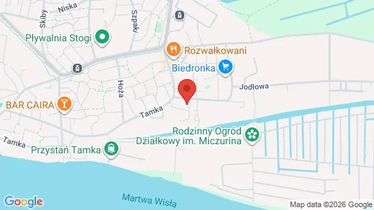 Apartments for rent i Gdańsk - kort over placeringen