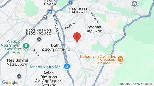 Apartments for rent i Ymittos - kort over placeringen