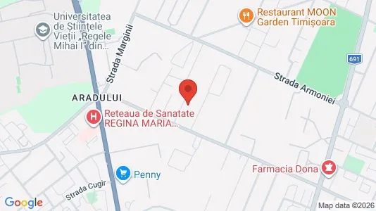 Apartments for rent i Timişoara - kort over placeringen