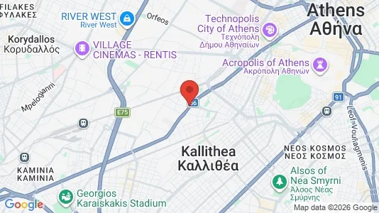 Apartments for rent i Moschato-Tavros - kort over placeringen