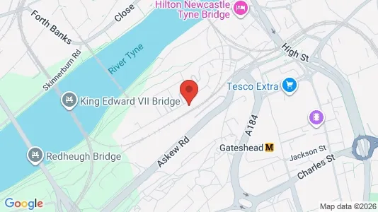 Apartments for rent i Gateshead - Tyne and Wear - kort over placeringen