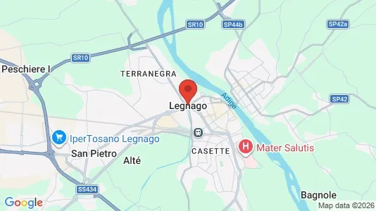 Apartments for rent i Legnago - kort over placeringen