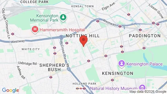 Apartments for rent i London W11 - kort over placeringen