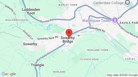 Houses for rent i Sowerby Bridge - West Yorkshire - kort over placeringen