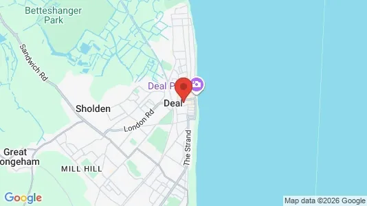 Houses for rent i Deal - Kent - kort over placeringen