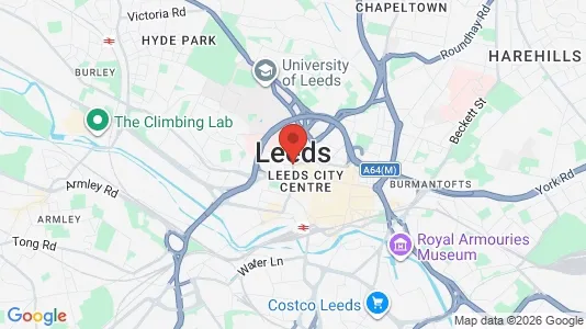 Apartments for rent i Leeds - West Yorkshire - kort over placeringen
