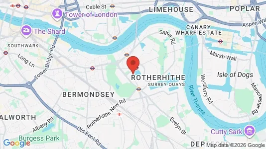 Houses for rent i London SE16 - kort over placeringen