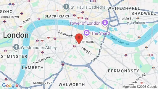 Apartments for rent i London SE1 - kort over placeringen