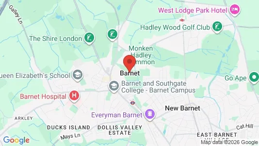 Apartments for rent i Barnet - Hertfordshire - kort over placeringen