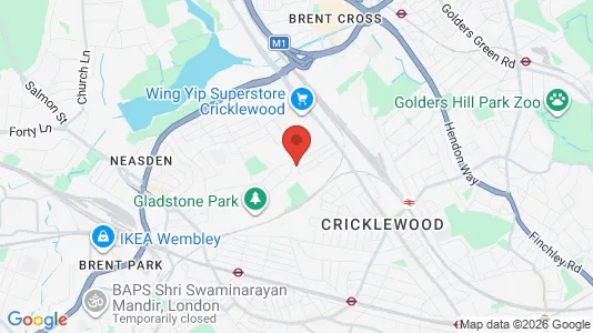 Apartments for rent i London NW2 - kort over placeringen