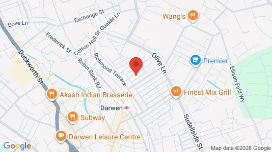 Rooms for rent i Darwen - Lancashire - kort over placeringen