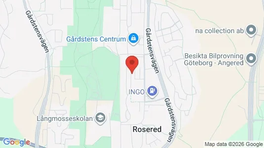 Apartments for rent i Angered - kort over placeringen