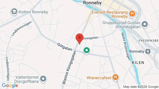 Apartments for rent i Ronneby - kort over placeringen