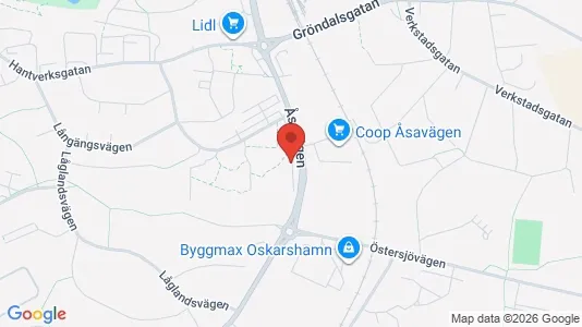 Apartments for rent i Oskarshamn - kort over placeringen