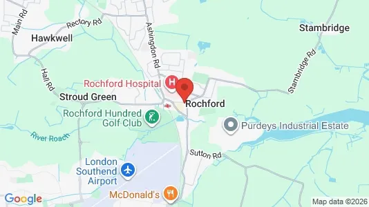 Apartments for rent i Rochford - Essex - kort over placeringen