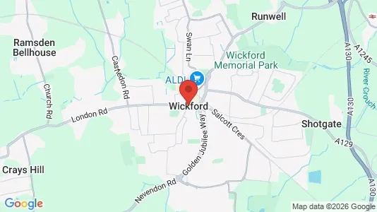 Apartments for rent i Wickford - Essex - kort over placeringen