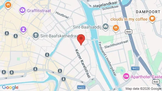 Rooms for rent i Stad Gent - kort over placeringen