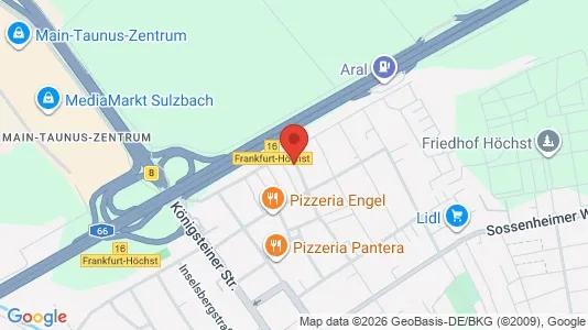 Apartments for rent i Frankfurt West - kort over placeringen