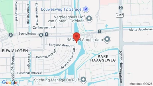 Apartments for rent i Amsterdam Slotervaart - kort over placeringen