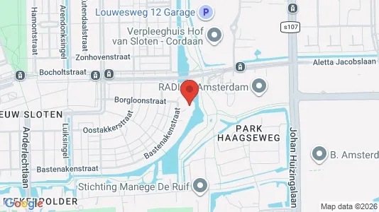 Apartments for rent i Amsterdam Slotervaart - kort over placeringen