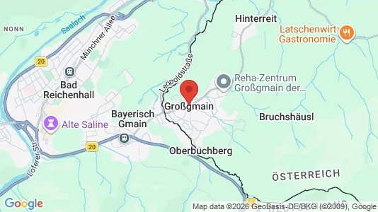 Apartments for rent i Großgmain - kort over placeringen
