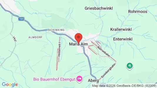 Apartments for rent i Maria Alm am Steinernen Meer - kort over placeringen