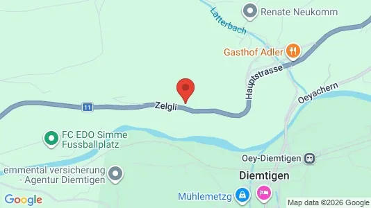 Apartments for rent i Frutigen-Niedersimmental - kort over placeringen