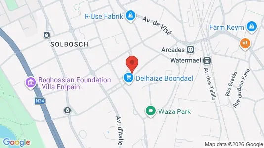 Apartments for rent i Brussels Elsene - kort over placeringen