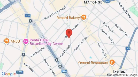 Apartments for rent i Brussels Elsene - kort over placeringen