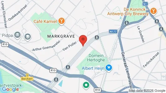 Apartments for rent i Stad Antwerp - kort over placeringen