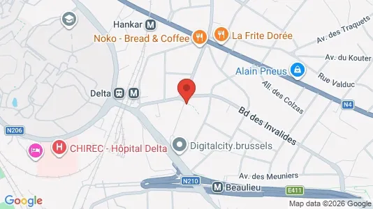 Apartments for rent i Brussels Oudergem - kort over placeringen
