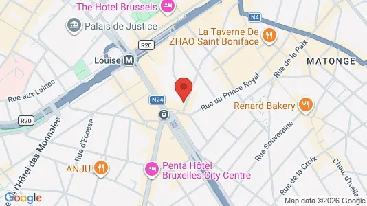 Apartments for rent i Brussels Elsene - kort over placeringen