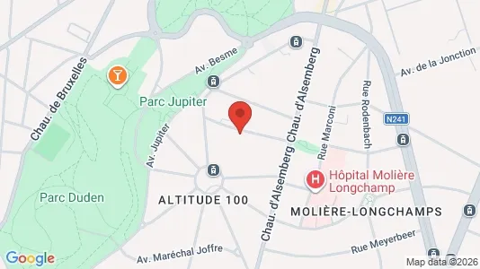 Apartments for rent i Brussels Vorst - kort over placeringen