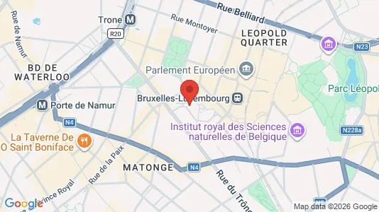 Apartments for rent i Brussels Elsene - kort over placeringen