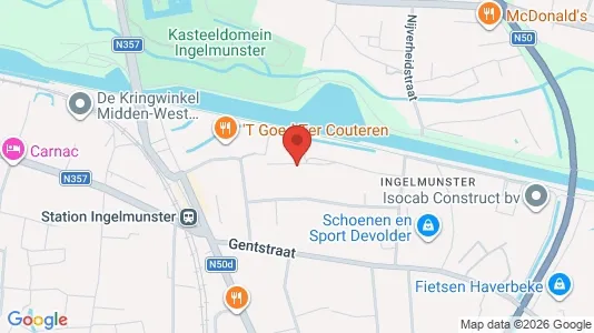 Apartments for rent i Ingelmunster - kort over placeringen